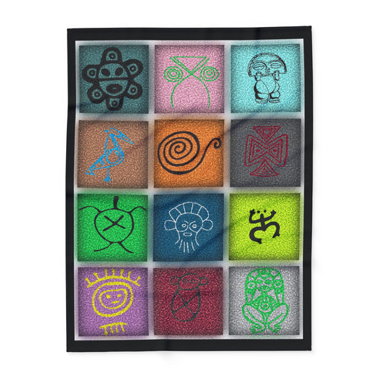 Taino Symbols 1, Arctic Fleece Blanket