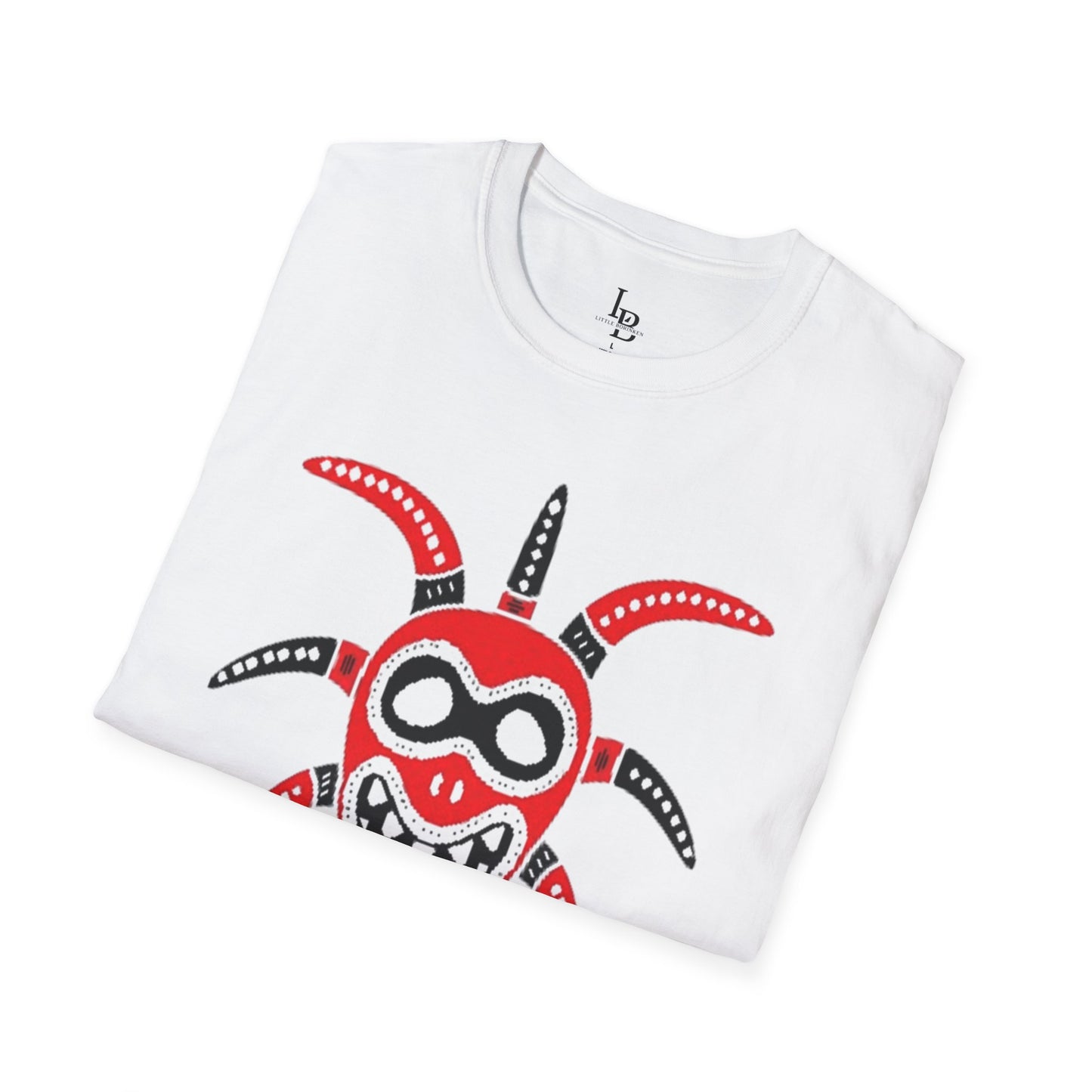 Black and Red Vejigante, Unisex Softstyle T-Shirt