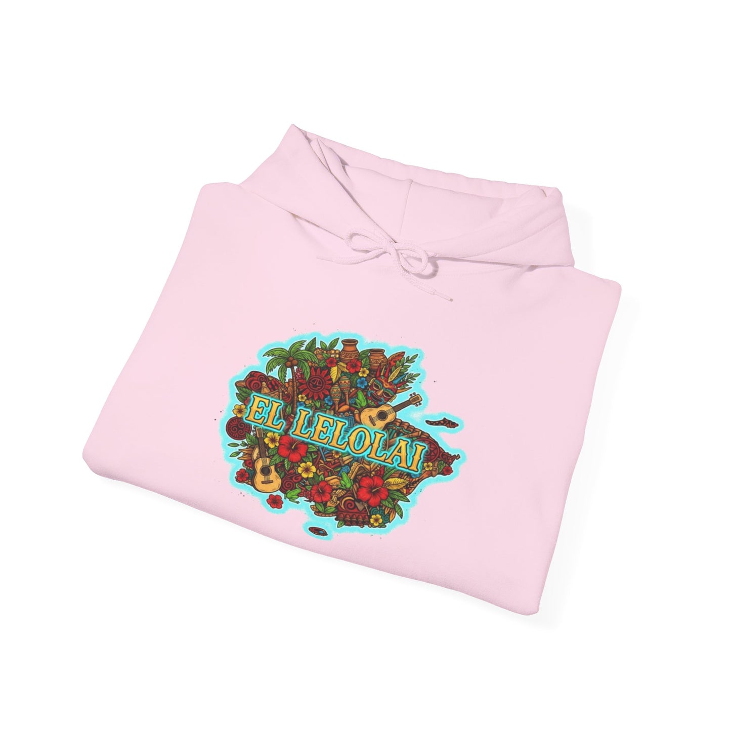 EL LELOLAI PR MAP Unisex Hoodie, Cozy Sweatshirt, Casual Wear, Gifts for Adventures, Pride Apparel, Comfortable Streetwear