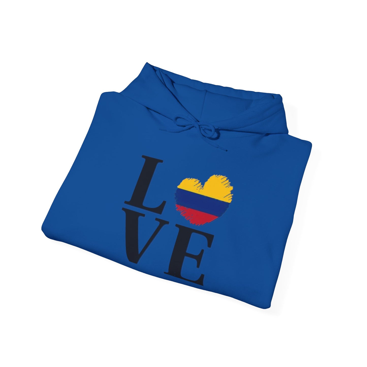 Love Colombia Unisex Hoodie, Cozy Sweatshirt, Casual Wear, Gifts for Adventures, Pride Apparel, Comfortable Streetwear