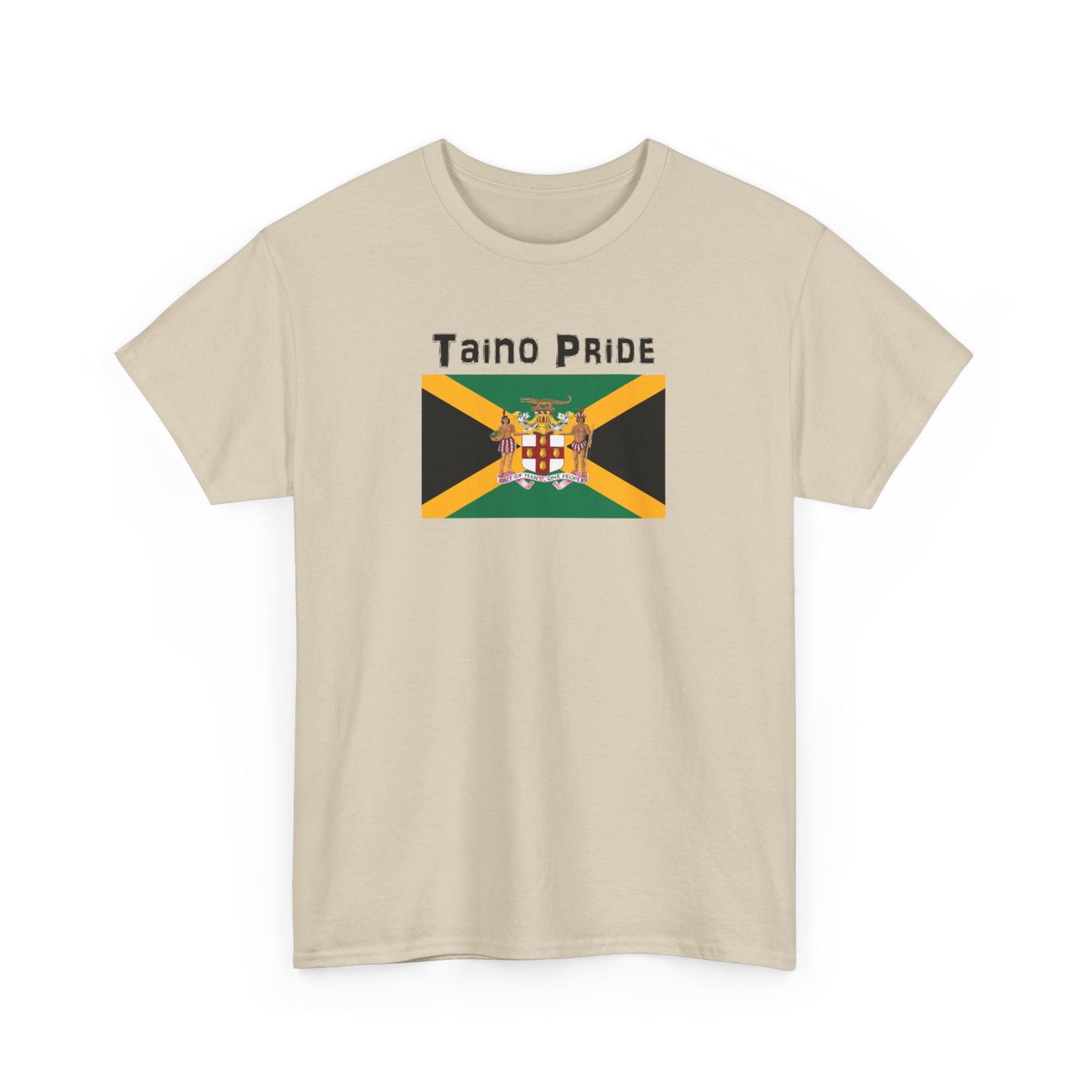 Jamaican Flag Taino Pride, Unisex Heavy Cotton Tee