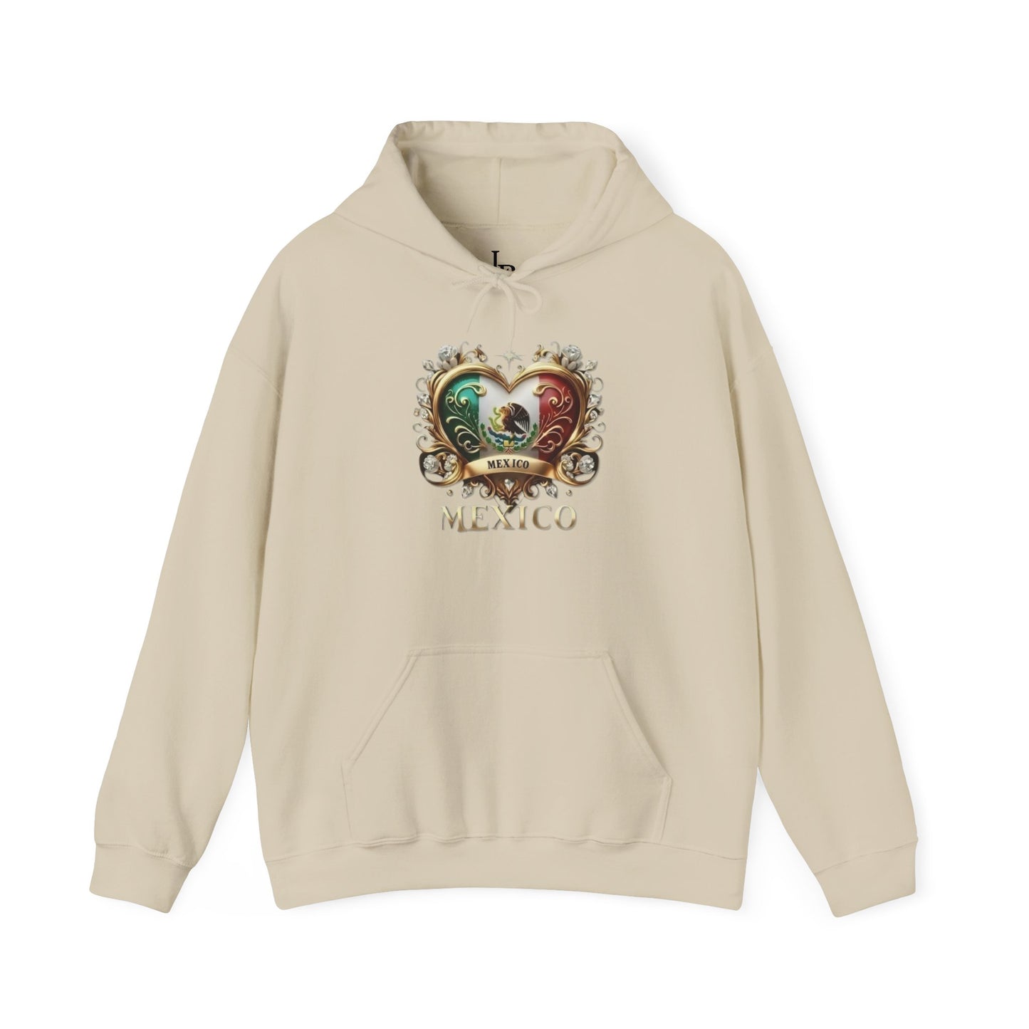 Mexican Heart Unisex Hoodie, Cozy Sweatshirt, Casual Wear, Gifts for Adventures, Pride Apparel, Comfortable Streetwear