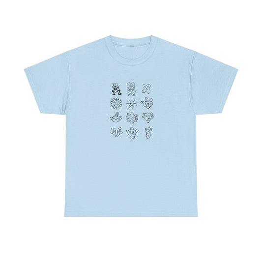 Taino Symbols 2, Unisex Heavy Cotton Tee