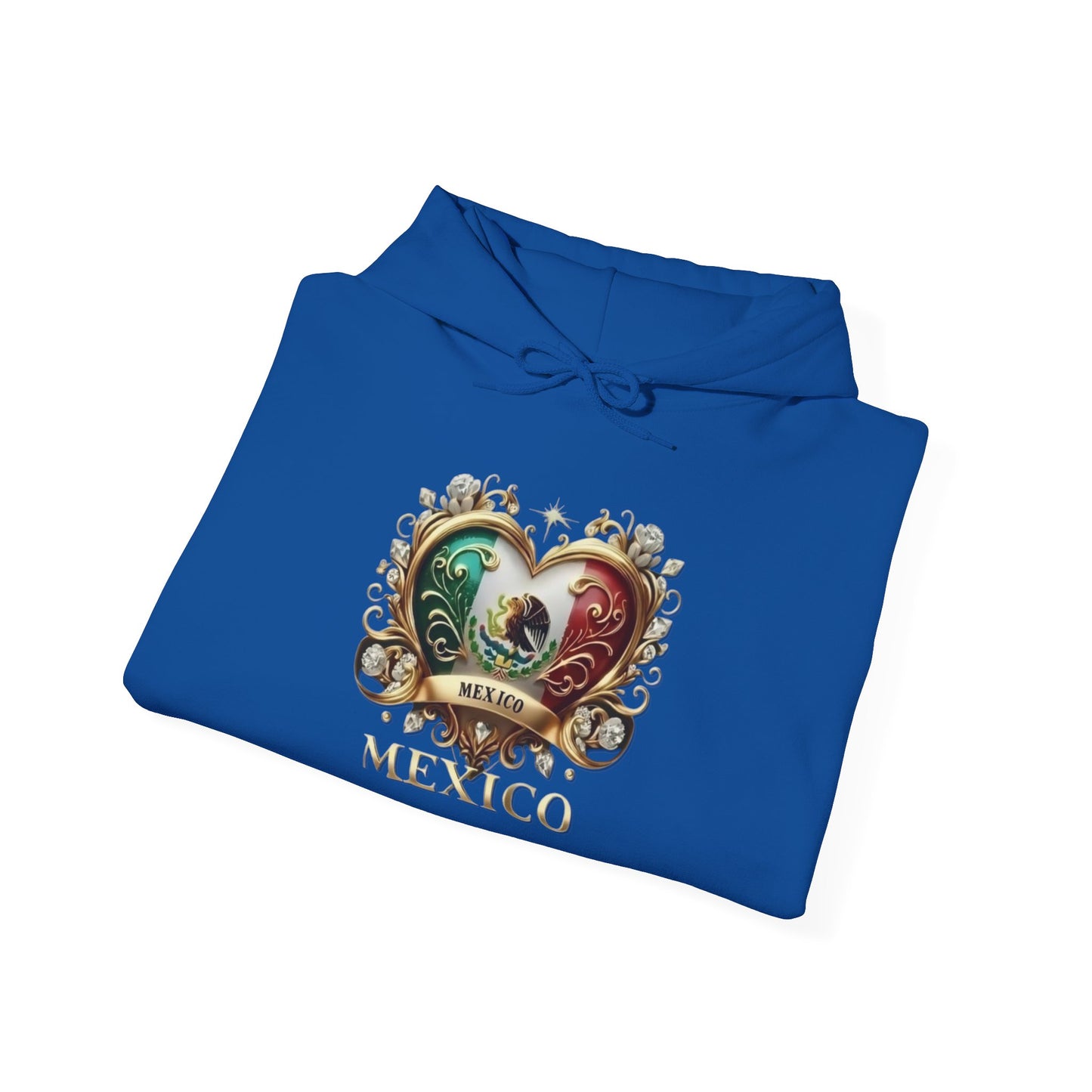 Mexico Heart Unisex Hoodie, Cozy Sweatshirt, Casual Wear, Gifts for Adventures, Pride Apparel, Comfortable Streetwear