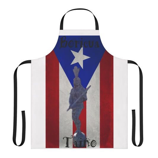 Puerto Rican Flag Apron, 5-Color Straps (AOP)