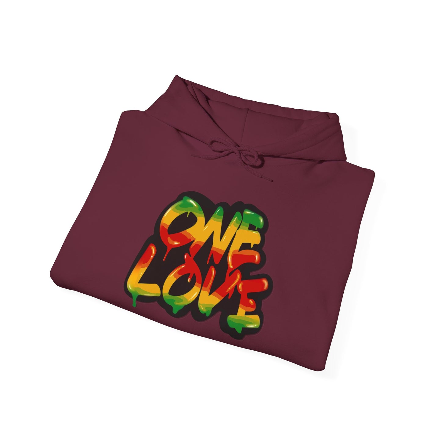One Love Unisex Hoodie, Cozy Sweatshirt, Casual Wear, Gifts for Adventures, Pride Apparel, Comfortable Streetwear