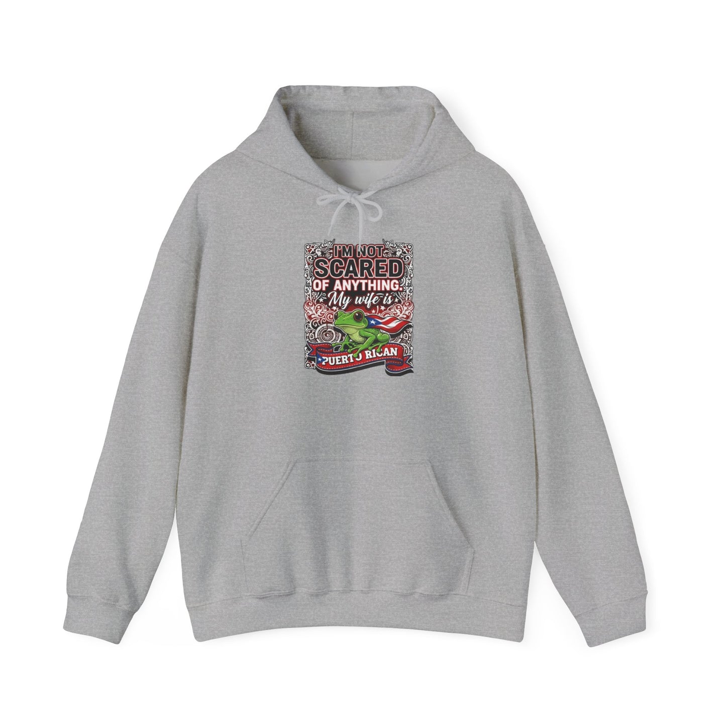 I'm not scared of anything, my wife is...., Unisex Heavy Blend™ Hooded Sweatshirt