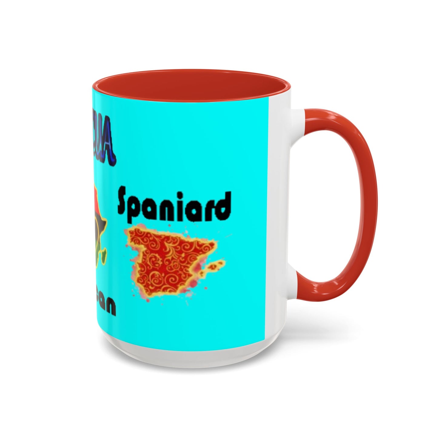 Boricua Roots, Colorful Accent Mugs, 11oz