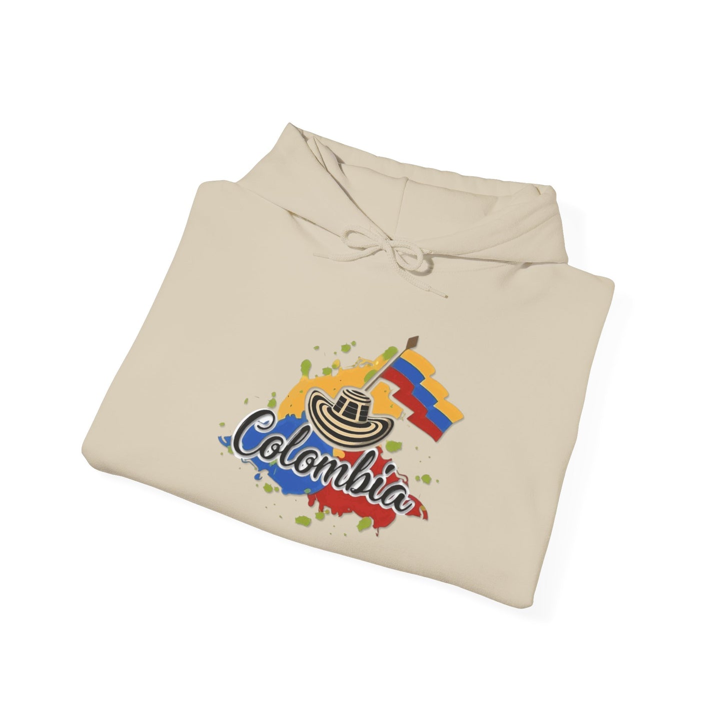 Colombia Unisex Hoodie, Cozy Sweatshirt, Casual Wear, Gifts for Adventures, Pride Apparel, Comfortable Streetwear