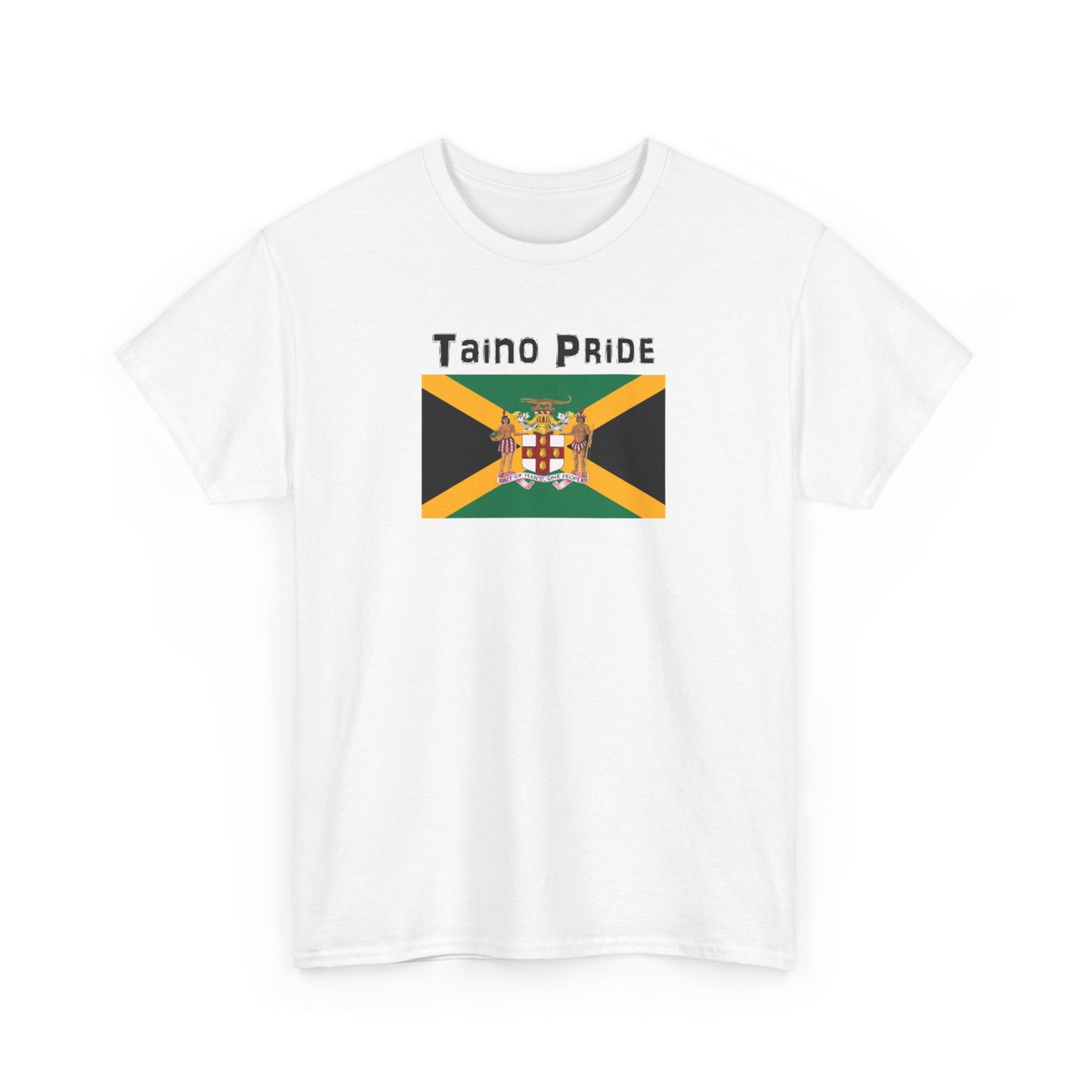 Jamaican Flag Taino Pride, Unisex Heavy Cotton Tee