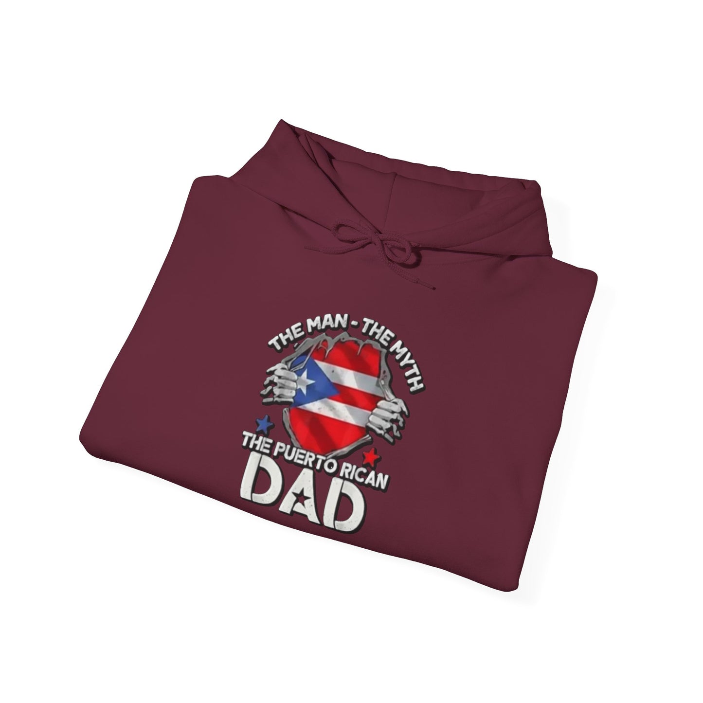 The Puerto Rican DAD Unisex Hoodie, Cozy Sweatshirt, Casual Wear, Gifts for Adventures, Pride Apparel, Comfortable Streetwear