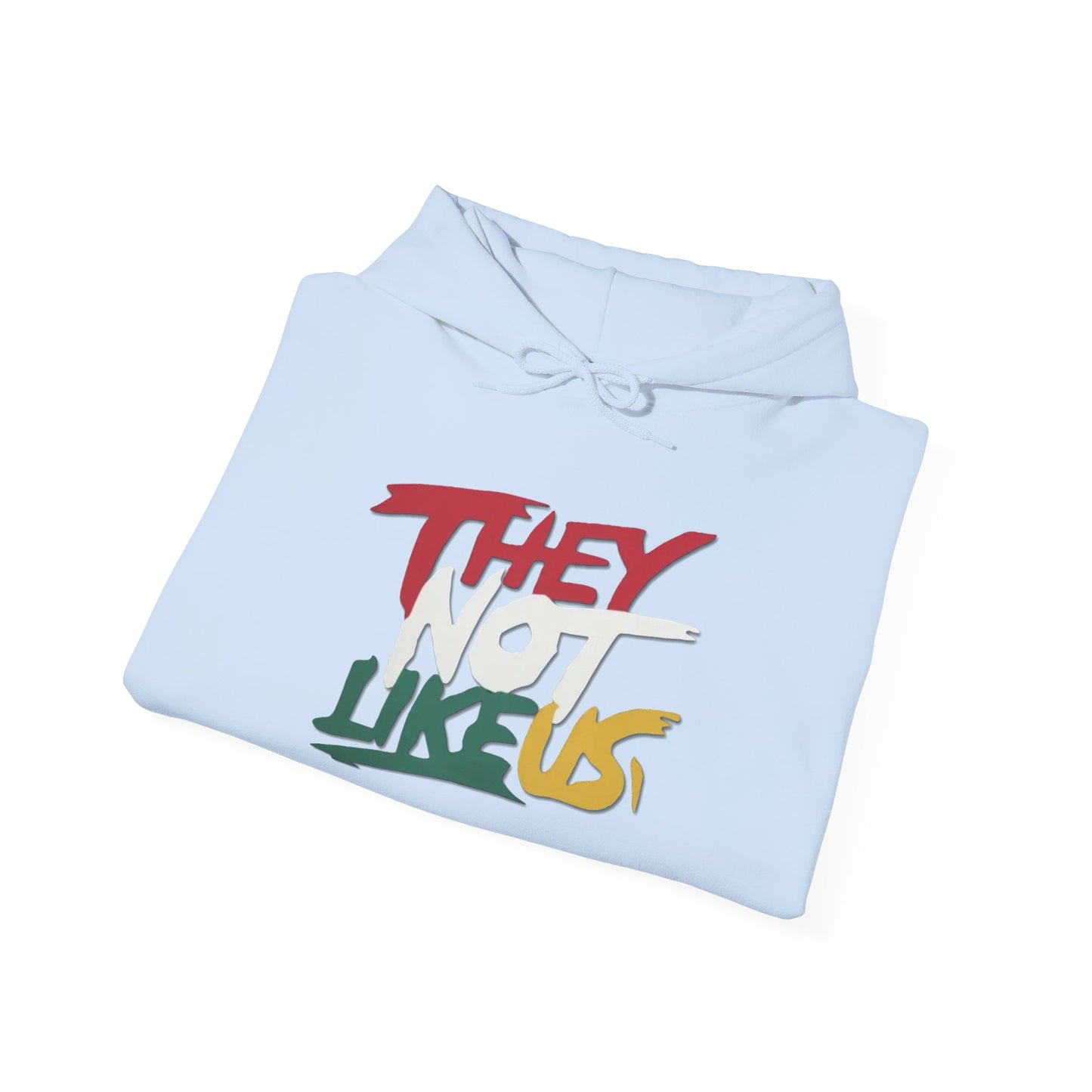 They Not Like US Unisex Hoodie, Cozy Sweatshirt, Casual Wear, Gifts for Adventures, Pride Apparel, Comfortable Streetwear
