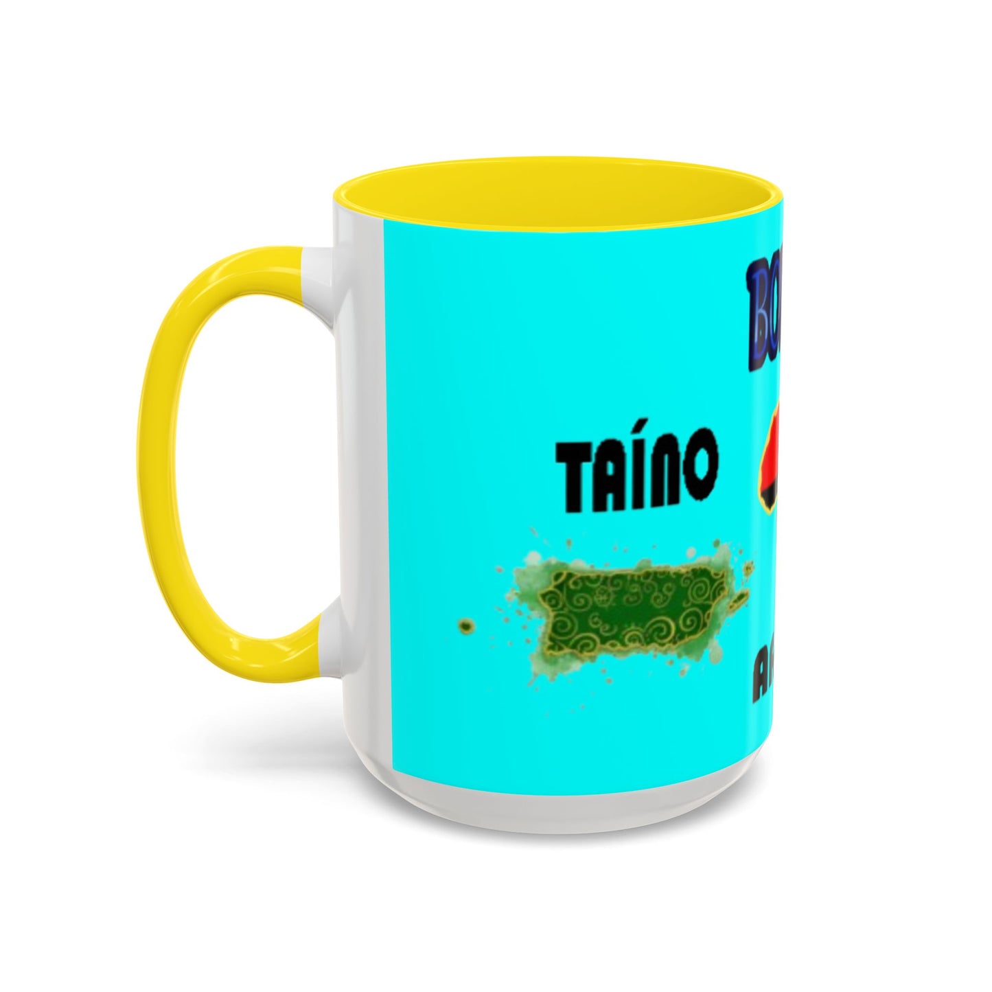 Boricua Roots, Colorful Accent Mugs, 11oz