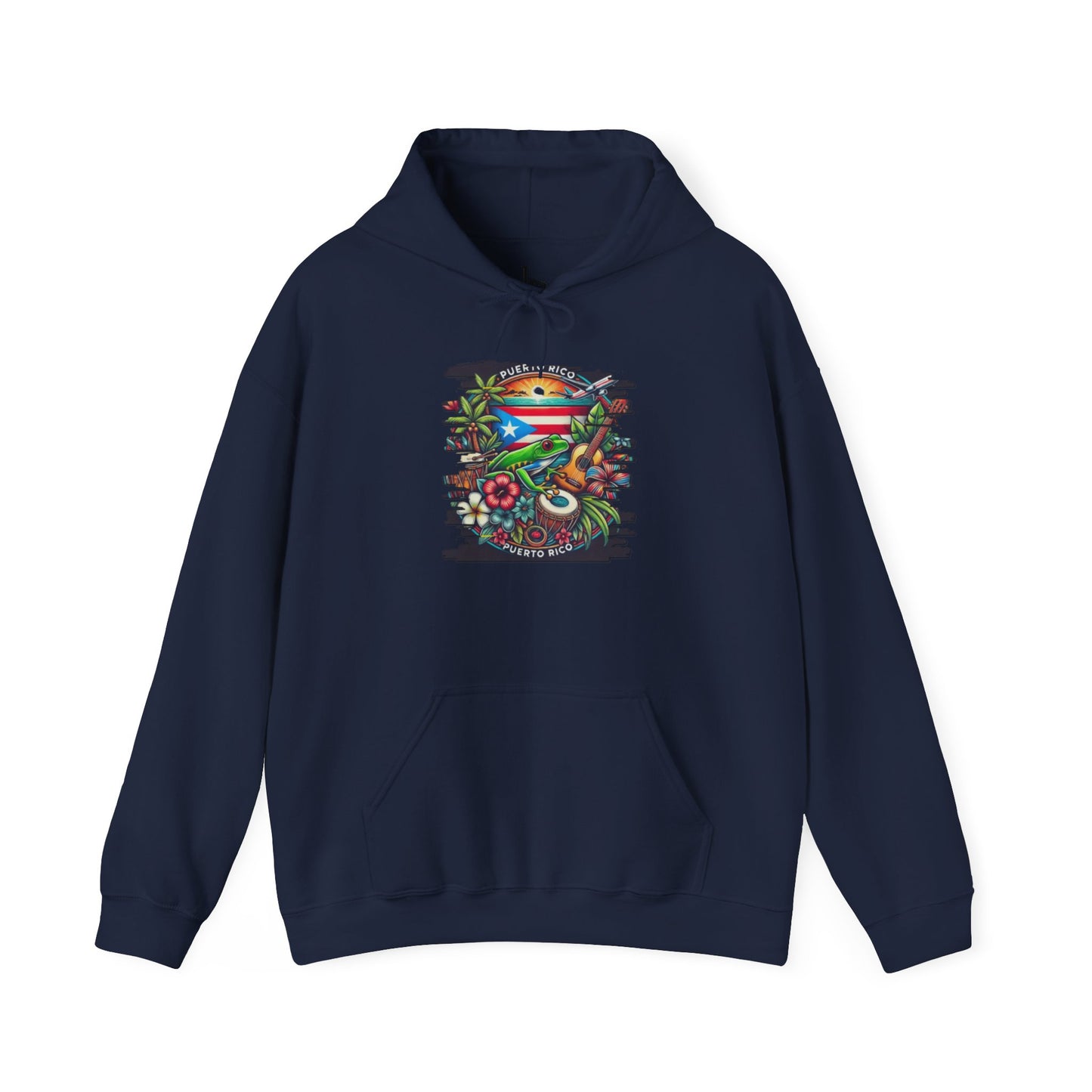 Puerto Rican Scenery Unisex Hoodie, Cozy Sweatshirt, Casual Wear, Gifts for Adventures, Pride Apparel, Comfortable Streetwear
