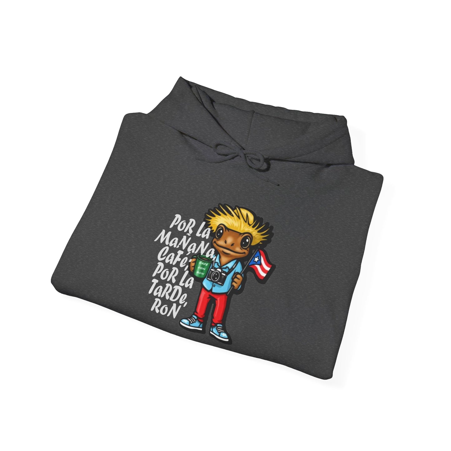 Cafe con Ron Unisex Hoodie, Cozy Sweatshirt, Casual Wear, Gifts for Adventures, Pride Apparel, Comfortable Streetwear