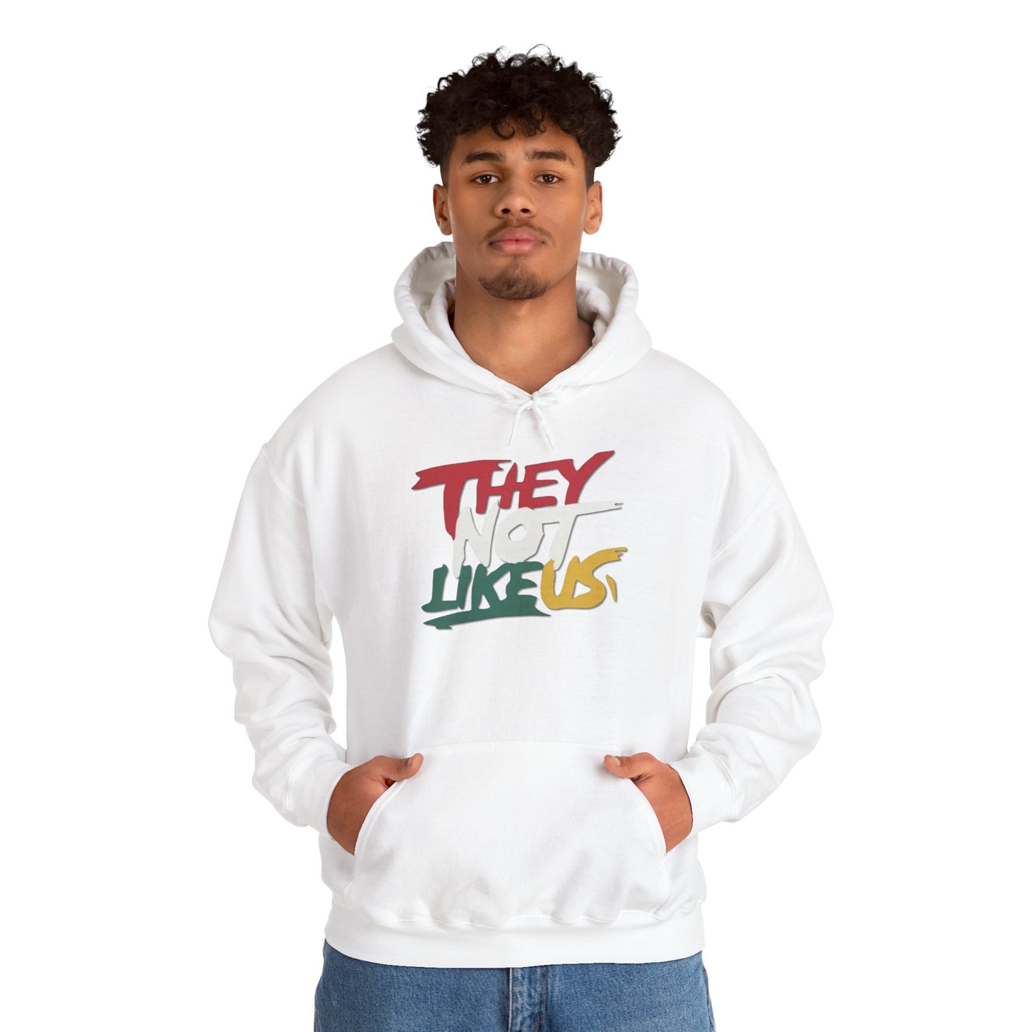 They Not Like US Unisex Hoodie, Cozy Sweatshirt, Casual Wear, Gifts for Adventures, Pride Apparel, Comfortable Streetwear