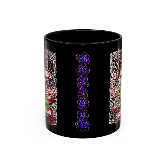 I'M NOT SCARED OF ANYTHING..., Colorful Accent Mugs, 11oz