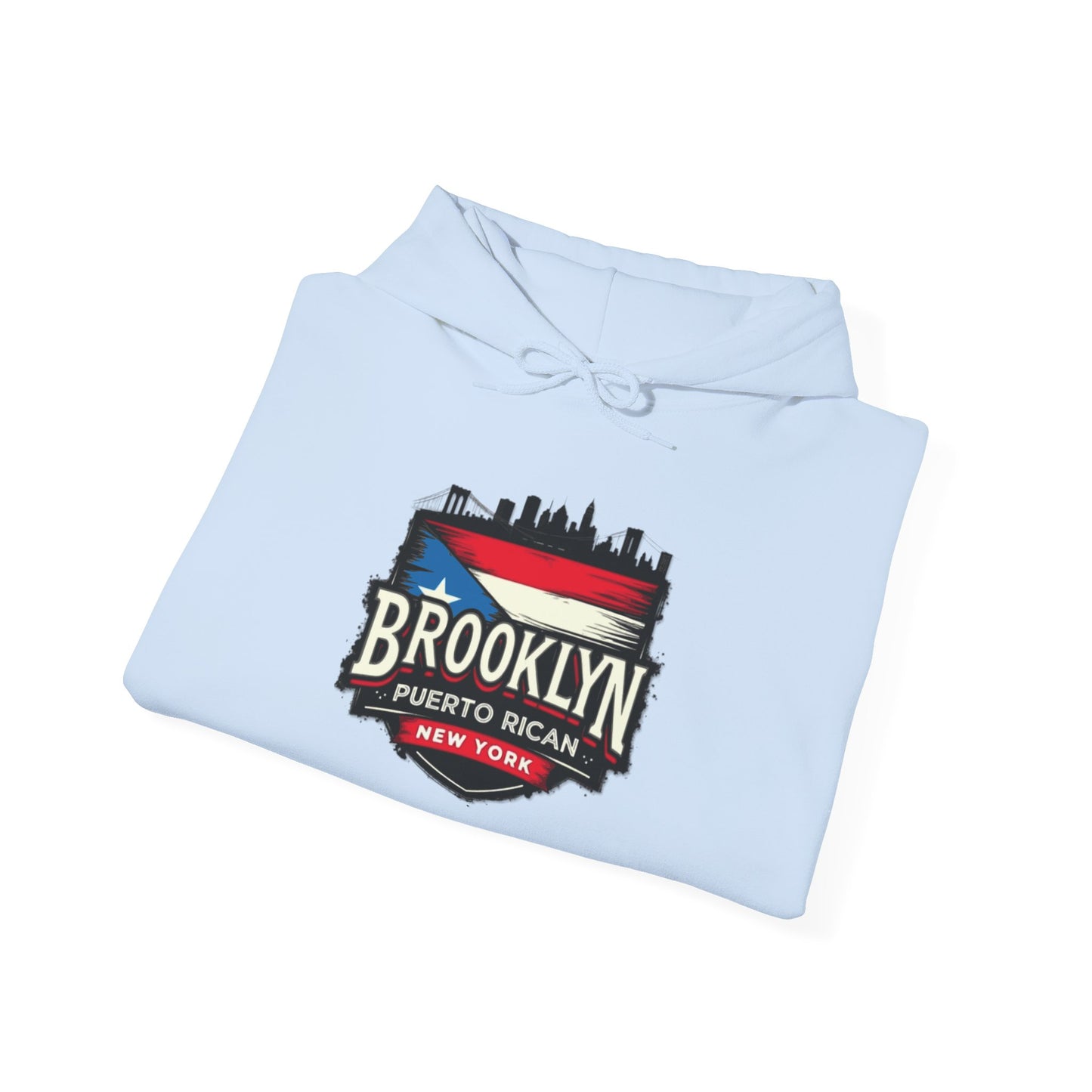 Brooklyn Puerto Rican Unisex Hoodie, Cozy Sweatshirt, Casual Wear, Gifts for Adventures, Pride Apparel, Comfortable Streetwear