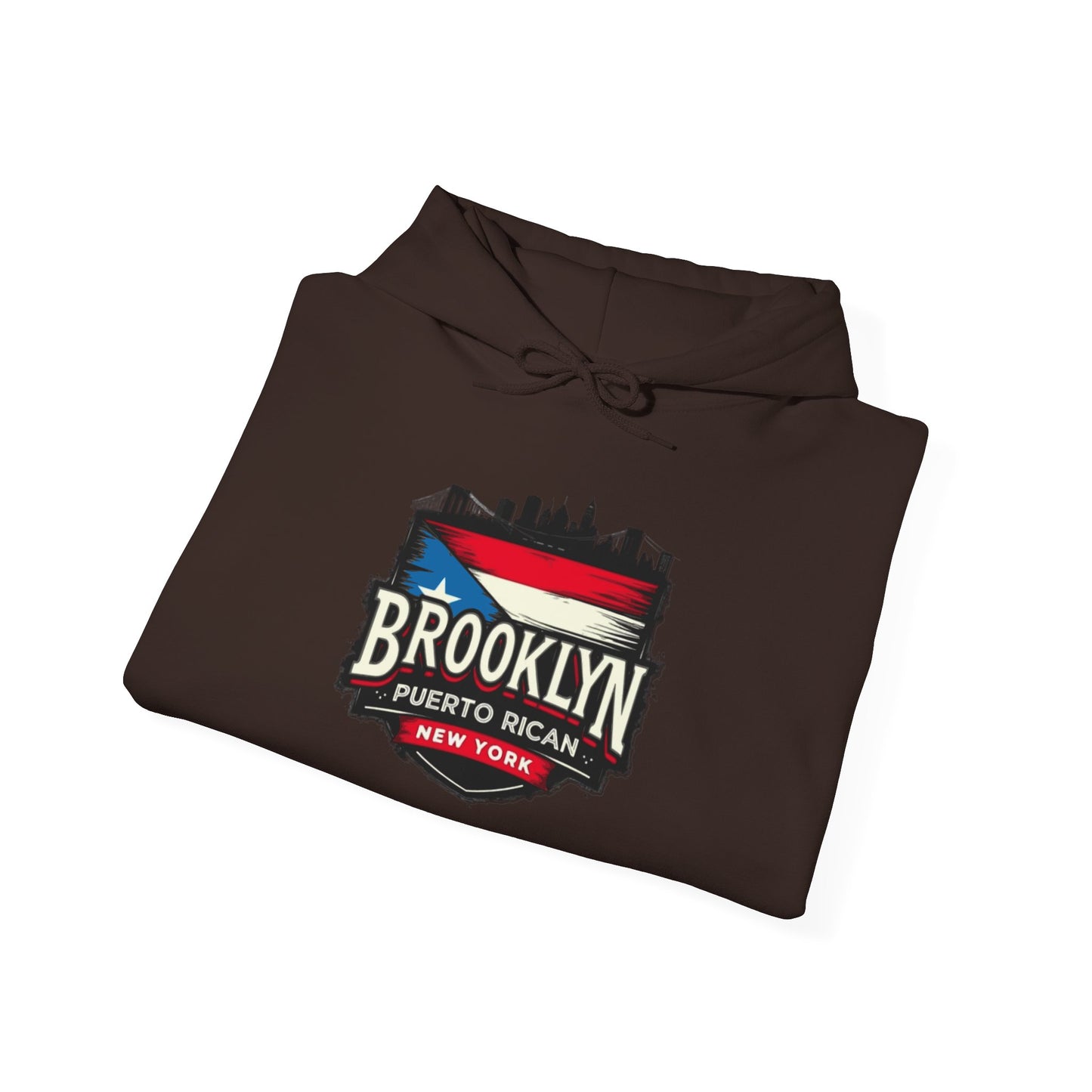 Brooklyn Puerto Rican Unisex Hoodie, Cozy Sweatshirt, Casual Wear, Gifts for Adventures, Pride Apparel, Comfortable Streetwear